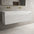 Scanalato Double Drawer Vanity Unit With Beyondstone BLOC Double Basin - Pure White 1400mm
