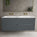 Scanalato Four Drawer Vanity Unit With Beyondstone Double Basin - Slate Grey 1400mm