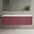 Scanalato Double Drawer Countertop Vanity Unit - Mineral Red 1400mm