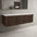 Scanalato Double Drawer Countertop Vanity Unit - Walnut 1400mm