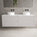 Scanalato Four Drawer Countertop Vanity Unit - Pure White 1600mm