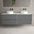 Scanalato Four Drawer Countertop Vanity Unit - Dove Grey 1600mm