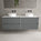 Scanalato Four Drawer Countertop Vanity Unit - Dove Grey 1600mm