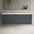 Scanalato Four Drawer Countertop Vanity Unit - Slate Grey 1600mm
