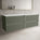 Scanalato Four Drawer Countertop Vanity Unit - Pistachio 1600mm