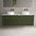 Scanalato Four Drawer Countertop Vanity Unit - Seaweed 1600mm