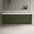 Scanalato Four Drawer Countertop Vanity Unit - Seaweed 1600mm