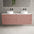 Scanalato Four Drawer Countertop Vanity Unit - Dusky Pink 1600mm
