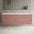 Scanalato Four Drawer Countertop Vanity Unit - Dusky Pink 1600mm