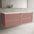 Scanalato Four Drawer Countertop Vanity Unit - Dusky Pink 1600mm