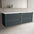 Scanalato Four Drawer Countertop Vanity Unit - Anthracite 1600mm