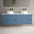 Scanalato Four Drawer Countertop Vanity Unit - Soft Blue 1600mm