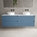 Scanalato Four Drawer Countertop Vanity Unit - Soft Blue 1600mm