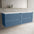 Scanalato Four Drawer Countertop Vanity Unit - Soft Blue 1600mm