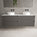 Scanalato Four Drawer Countertop Vanity Unit - Rich Taupe 1600mm