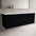 Scanalato Four Drawer Countertop Vanity Unit - Pure Black 1600mm