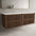 Scanalato Four Drawer Countertop Vanity Unit - Walnut 1600mm