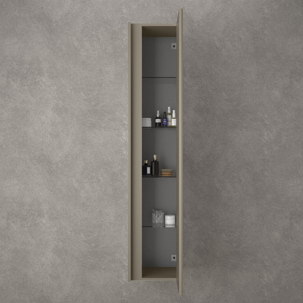 Scanalato Tall Wall Cabinet - Soft Taupe 350mm x 1650mm