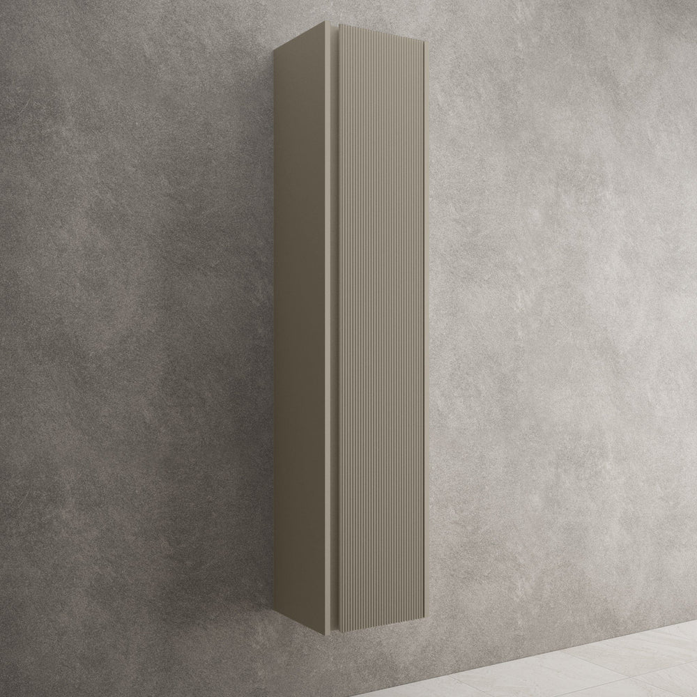 Scanalato Tall Wall Cabinet - Soft Taupe 350mm x 1650mm