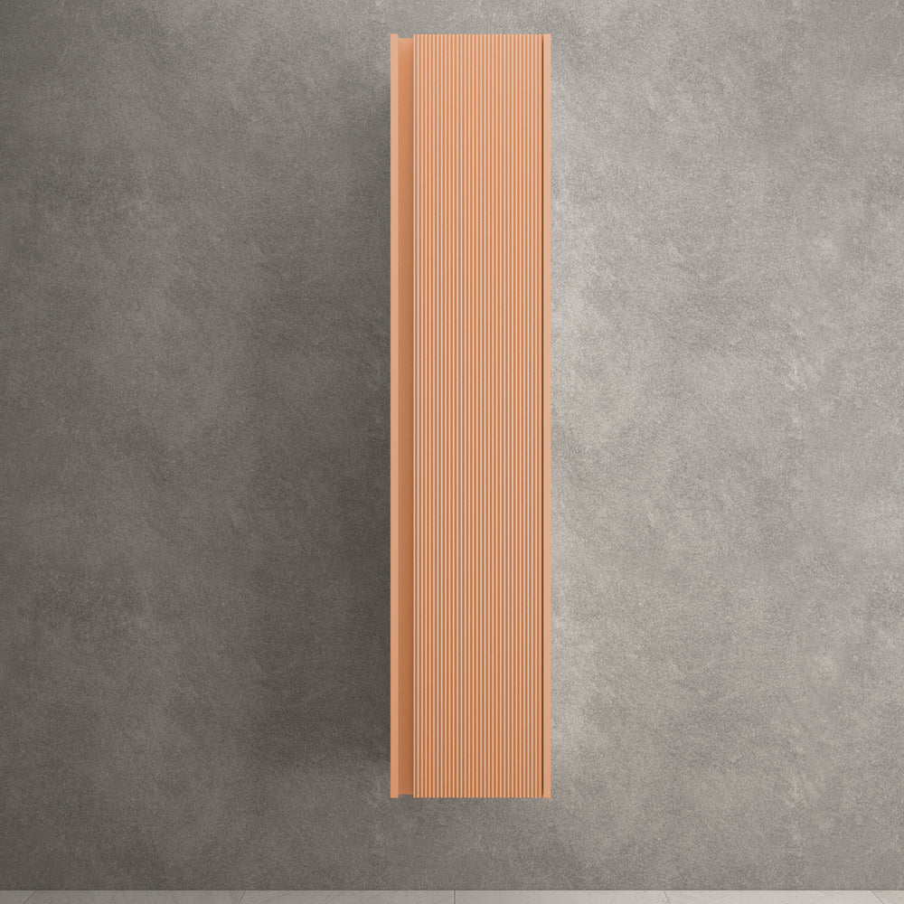 Scanalato Tall Wall Cabinet - Peach Fuzz 350mm x 1650mm