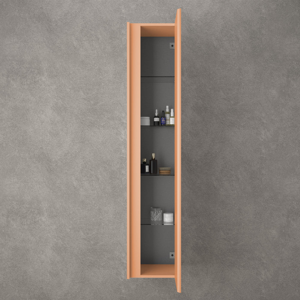 Scanalato Tall Wall Cabinet - Peach Fuzz 350mm x 1650mm