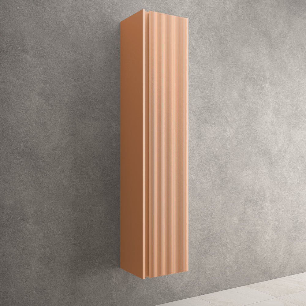Scanalato Tall Wall Cabinet - Peach Fuzz 350mm x 1650mm