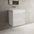 Scanalato Double Drawer Vanity Unit  With Beyondstone BLOC Basin - Pure White 600mm