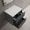Scanalato Double Drawer Countertop Vanity Unit - Dove Grey 600mm