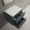 Scanalato Double Drawer Countertop Vanity Unit - Slate Grey 600mm