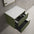 Scanalato Double Drawer Countertop Vanity Unit - Seaweed 600mm