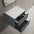 Scanalato Double Drawer Countertop Vanity Unit - Anthracite 600mm