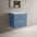 Scanalato Double Drawer Countertop Vanity Unit - Soft Blue 600mm