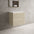 Scanalato Double Drawer Countertop Vanity Unit - Cashmere 600mm