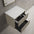 Scanalato Double Drawer Countertop Vanity Unit - Soft Taupe 600mm