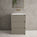 Scanalato Three Drawer Floor Standing Vanity Unit With Beyondstone Basin - Soft Taupe 600mm