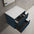 Scanalato Double Drawer Countertop Vanity Unit - Midnight Blue 600mm