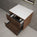 Scanalato Double Drawer Countertop Vanity Unit - Walnut 600mm