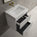 Scanalato Double Drawer Vanity Unit  With Beyondstone BLOC Basin - Pure White 600mm