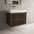 Scanalato Double Drawer Vanity Unit  With Beyondstone BLOC Basin - Walnut 800mm