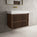 Scanalato Double Drawer Vanity Unit  With Beyondstone BLOC Basin - Walnut 800mm