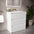 Scanalato Three Drawer Floor Standing Vanity Unit With Beyondstone Basin - Pure White 800mm