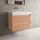 Scanalato Double Drawer Vanity Unit  With Beyondstone BLOC Basin - Peach Fuzz 800mm