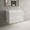 Scanalato Double Drawer Countertop Vanity Unit - Pure White 800mm