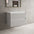 Scanalato Double Drawer Countertop Vanity Unit - Soft Grey 800mm