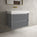 Scanalato Double Drawer Vanity Unit  With Beyondstone BLOC Basin - Dove Grey 800mm