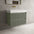 Scanalato Double Drawer Vanity Unit  With Beyondstone BLOC Basin - Pistachio 800mm