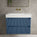 Scanalato Double Drawer Vanity Unit  With Beyondstone BLOC Basin - Soft Blue 800mm