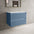 Scanalato Double Drawer Countertop Vanity Unit - Soft Blue 800mm