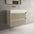 Scanalato Double Drawer Vanity Unit  With Beyondstone BLOC Basin - Cashmere 800mm