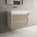 Scanalato Double Drawer Vanity Unit  With Beyondstone BLOC Basin - Cashmere 800mm
